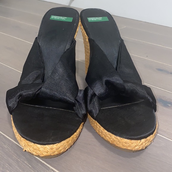 Satin platform espadrille - Picture 5 of 8